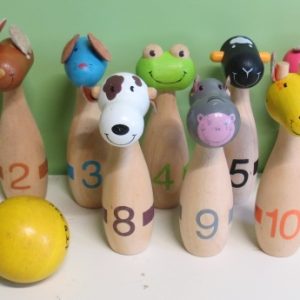 A027: Wooden Animal skittles