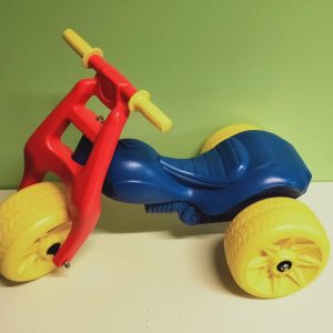 A034: Blue/ Yellow Motorbike