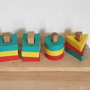 B113: Wooden Shape Stacker