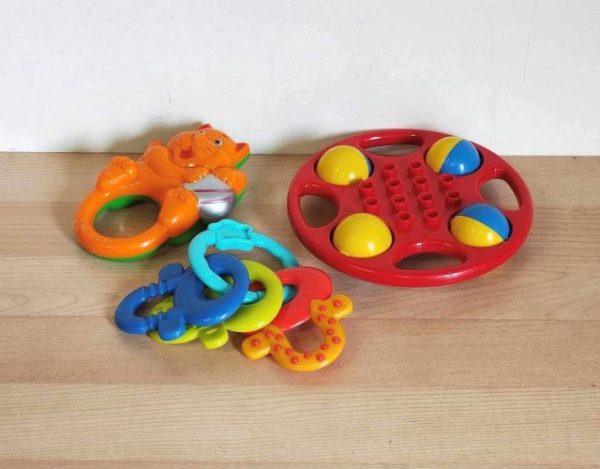 B115: Baby Rattle Set - Cat