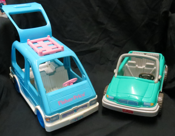 V003: Fisher Price car and Van